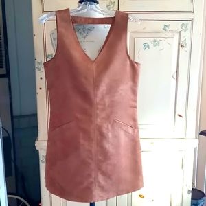 Faux suede dress!